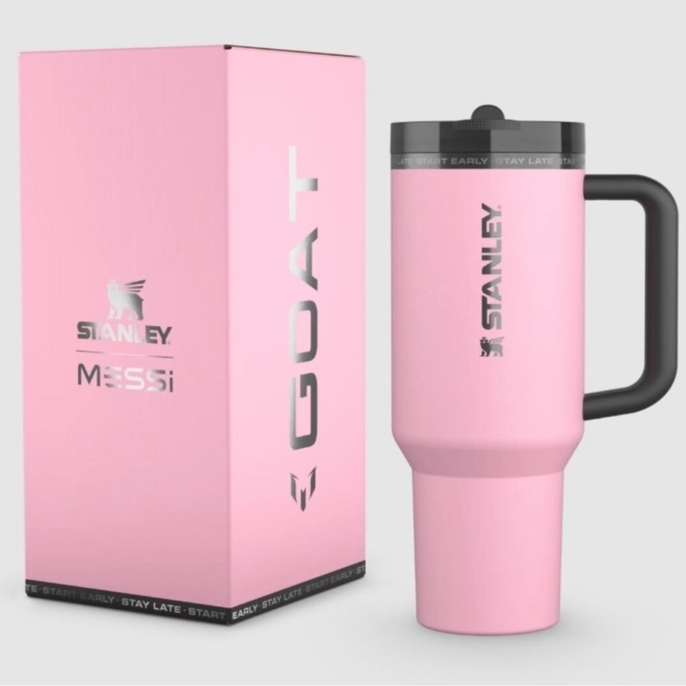 THE MESSI X STANLEY QUENCHER PROTOUR FLIP STRAW TUMBLER 40OZ CUP LIMITED EDITION - Picture 2 of 11